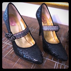 Hale Bob Glitter Mary Jane Pumps
